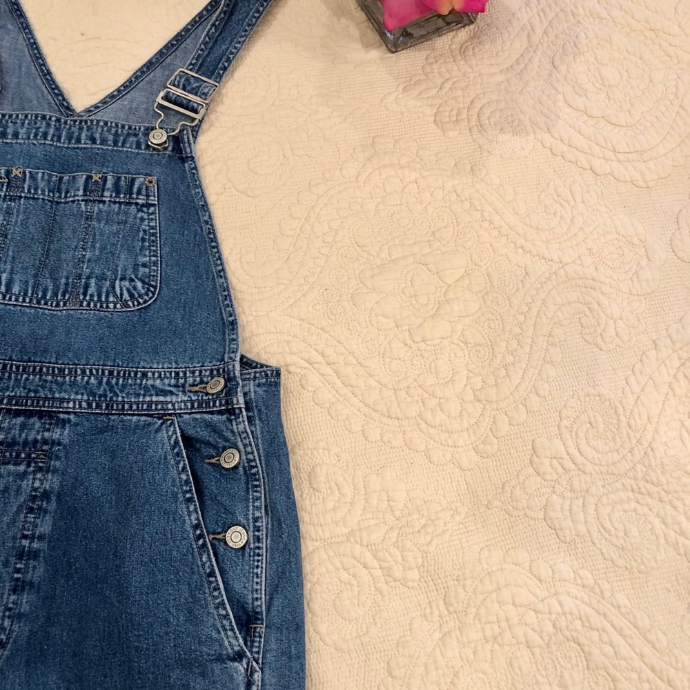 SOLD GAP 100% Cotton Wide Leg Overalls - Picture 3 of 8